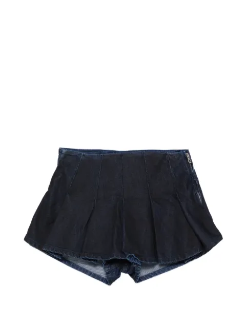 Diesel pleated denim shorts