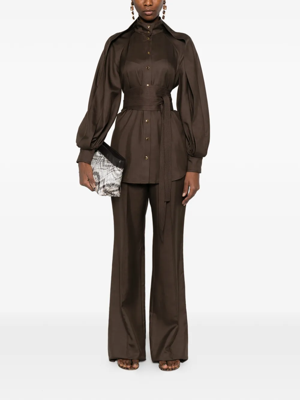  Zimmermann Drawstring-fastening Trousers - Brown 