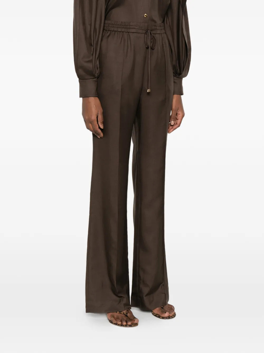  Zimmermann Drawstring-fastening Trousers - Brown 