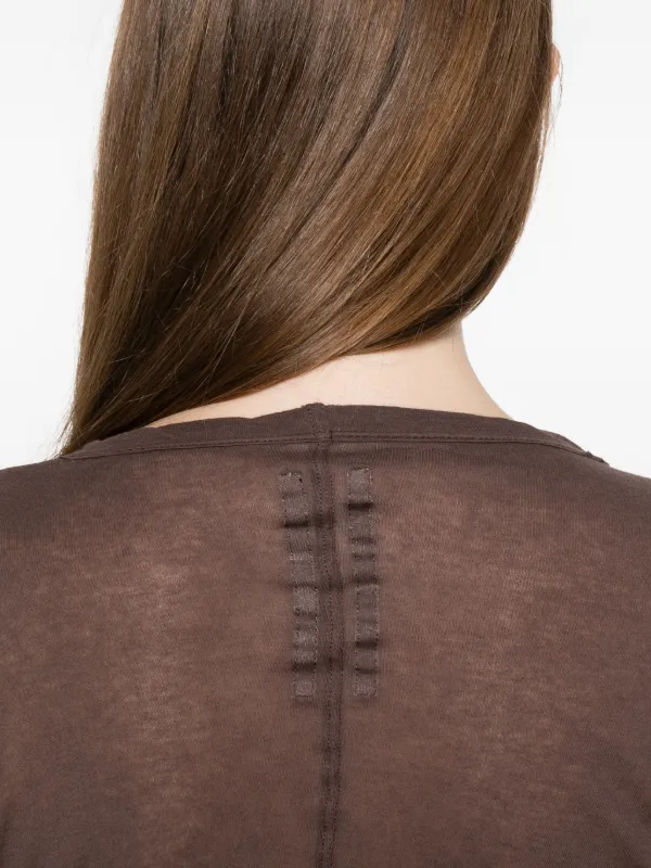 Rick Owens ロングスリーブ クロップド トップ | ブラウン | FARFETCH JP