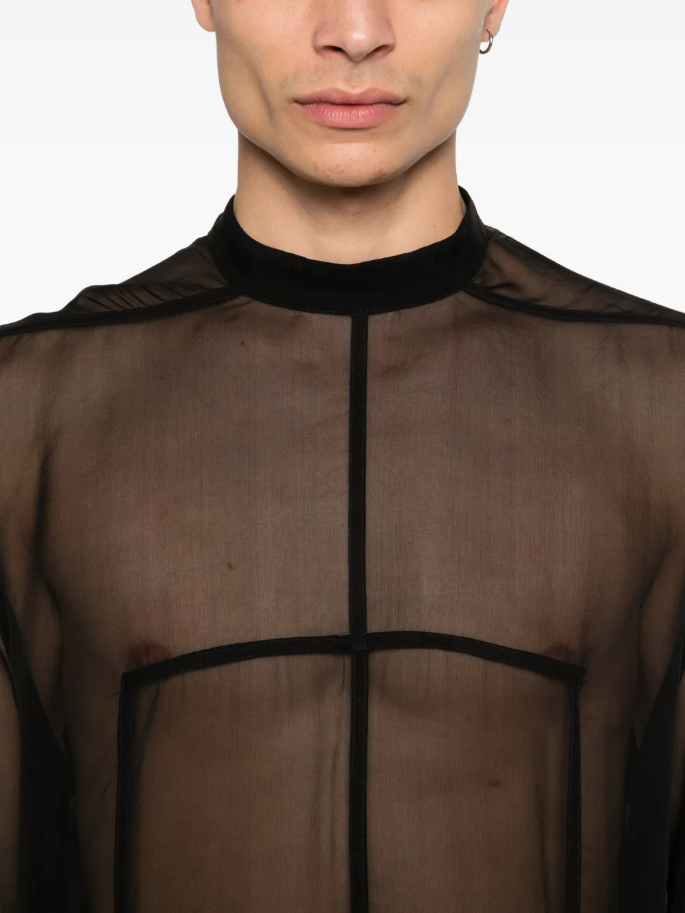 Rick Owens Top met knopen aan de achterkant Zwart