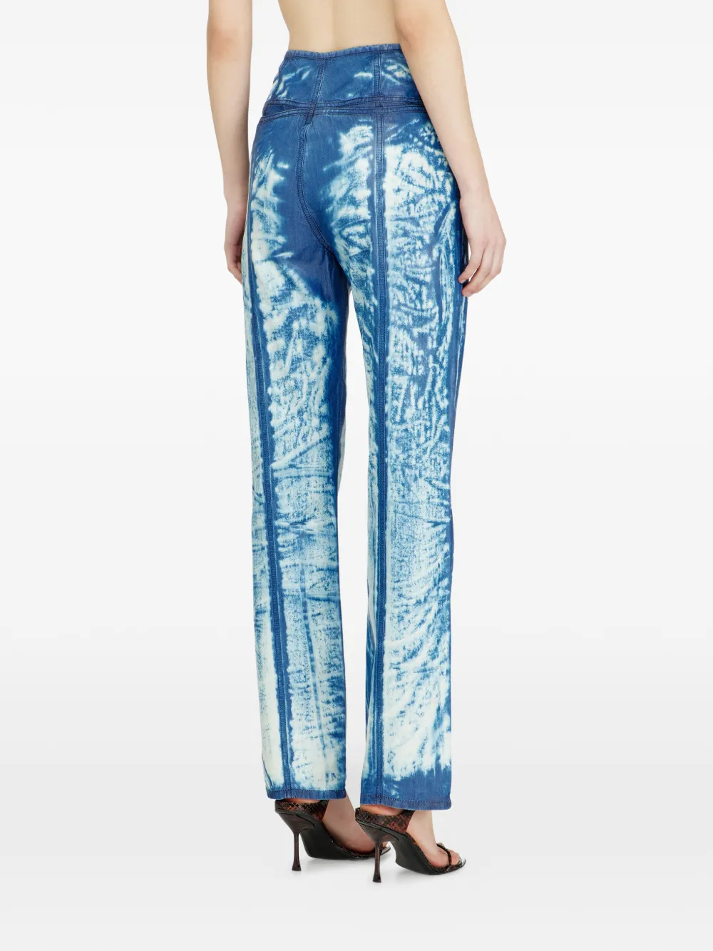Diesel Jeans met vlakken Blauw
