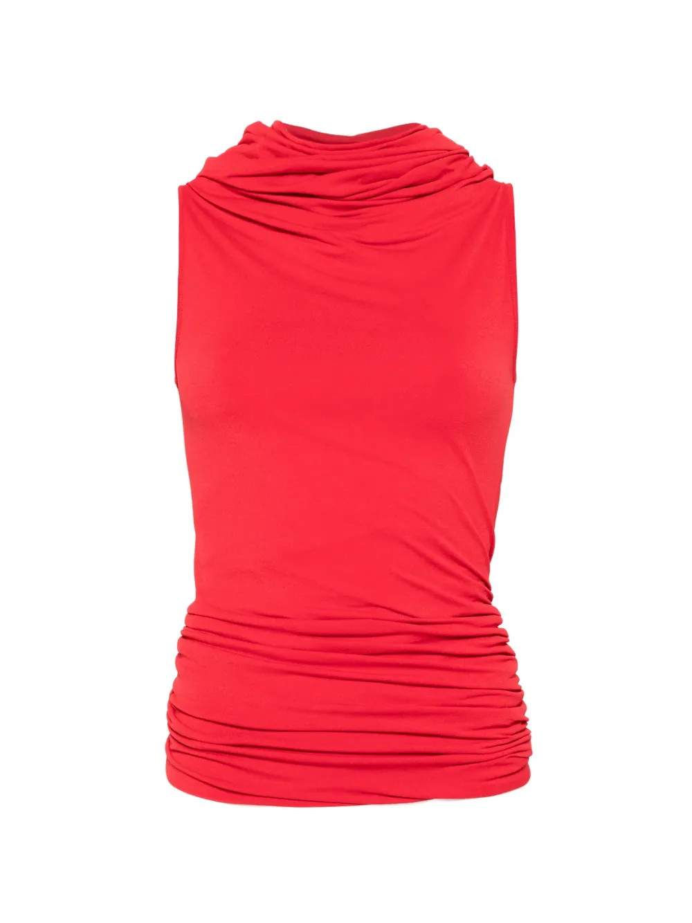 Rick Owens Lilies Lola cowl-neck top - Rosso