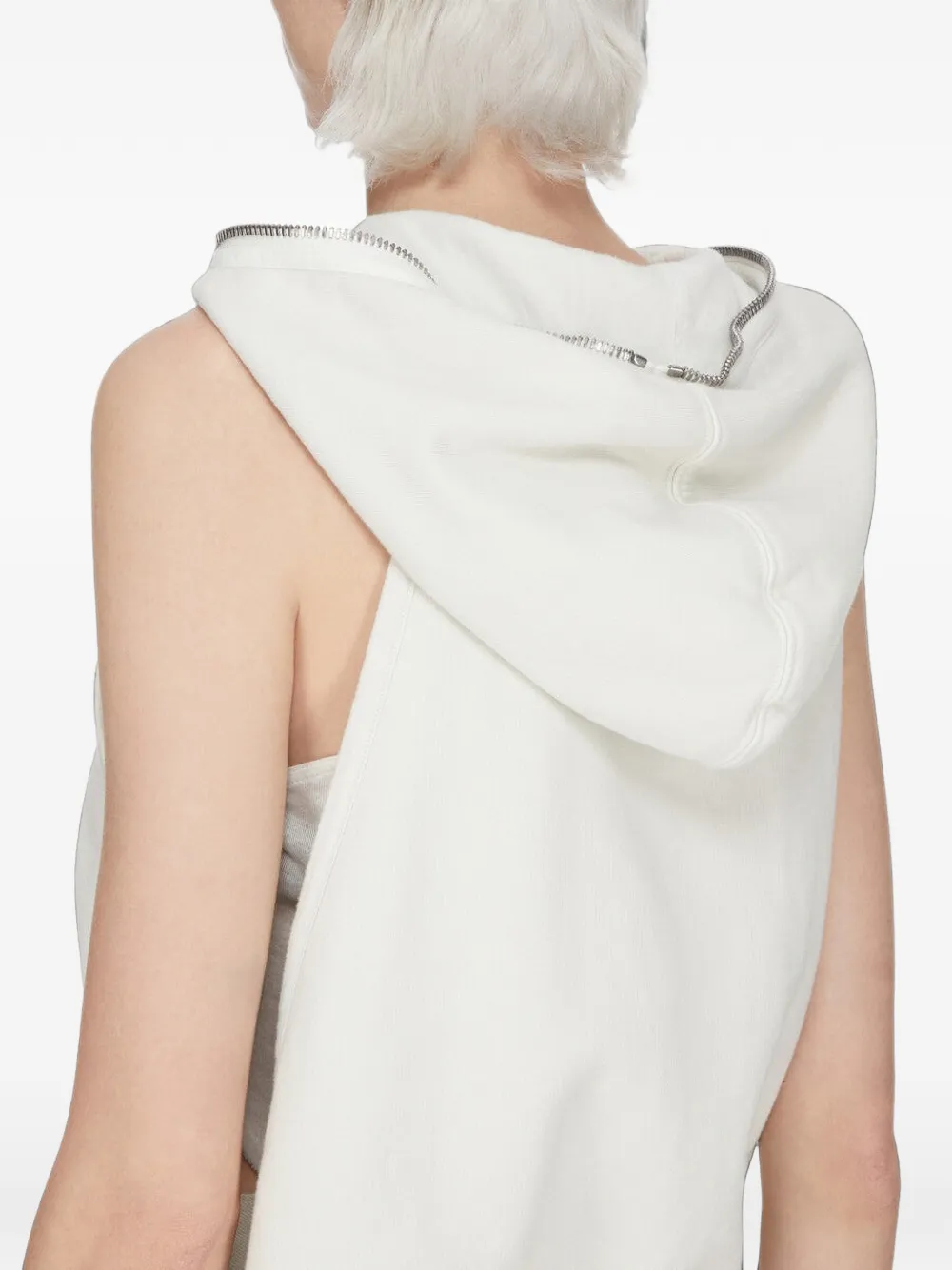 Rick Owens DRKSHDW Hoodie met rits Beige