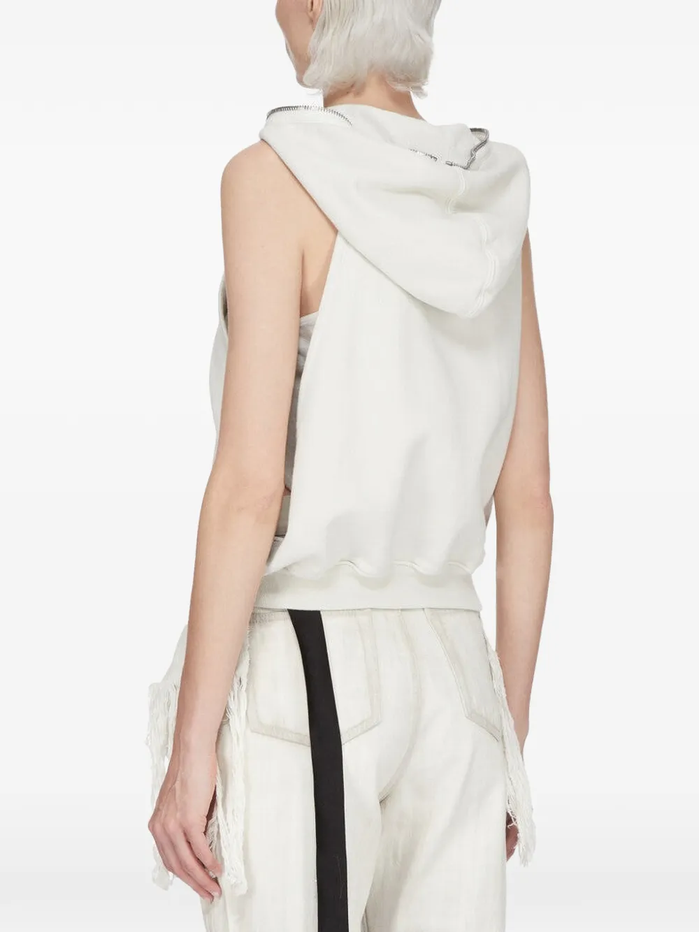 Rick Owens DRKSHDW Hoodie met rits Beige