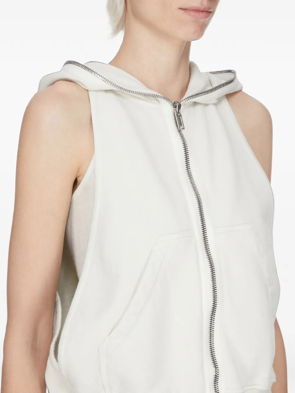 Rick Owens DRKSHDW Hoodie met rits Beige