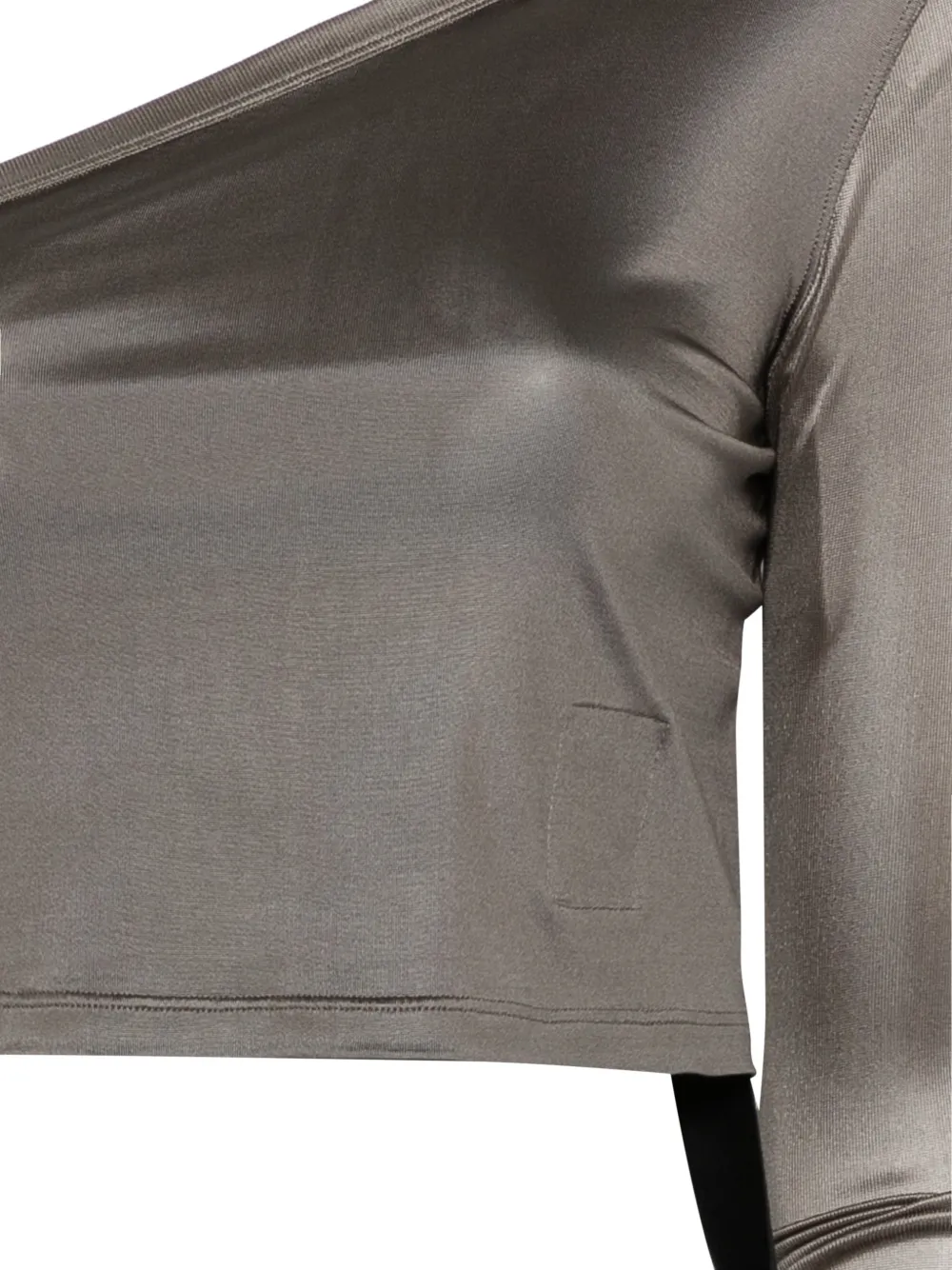 Rick Owens DRKSHDW Asymmetrische top Grijs