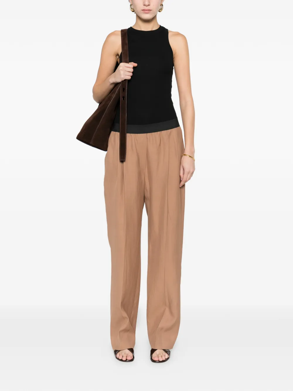  Loulou De Saison Pleated Trousers - Brown 