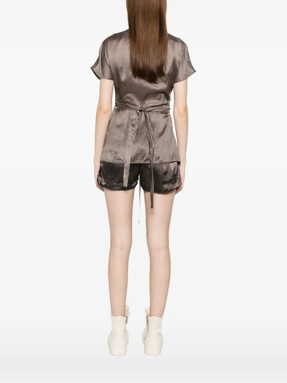 Rick Owens Blouse met korte mouwen Bruin