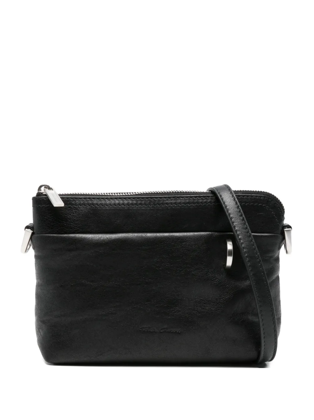 Rick Owens leather shoulder bag - Black