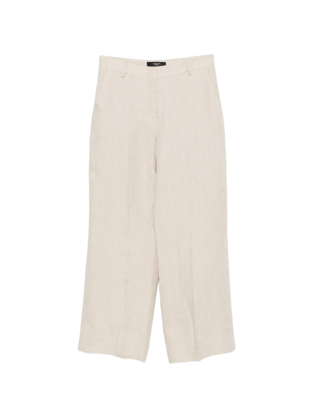 Weekend Max Mara Malizia pressed-crease pallazo pants - Toni neutri