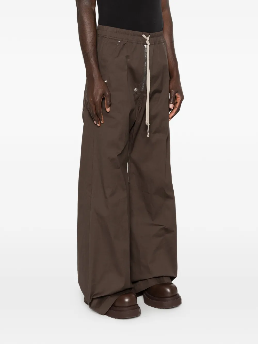 Rick Owens Broek met ritsdetail Bruin