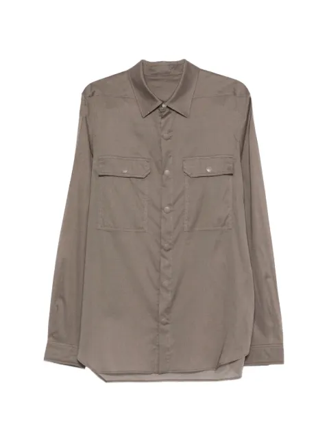 Rick Owens chest-pocket long-sleeve shirt jacket
