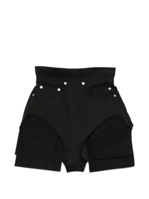 Rick Owens DRKSHDW フレイド ショートパンツ | ブラック | FARFETCH JP