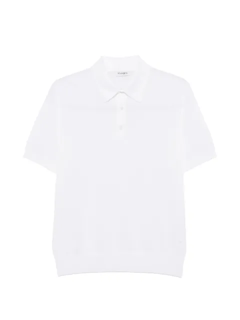 Kangra ribbed-knit polo shirt