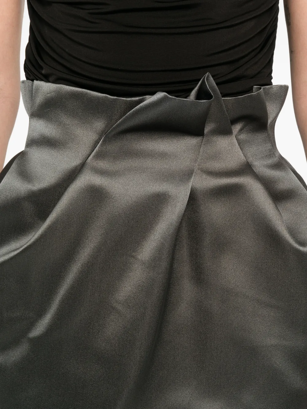 Magda Butrym Gesmockte mini-rok Grijs
