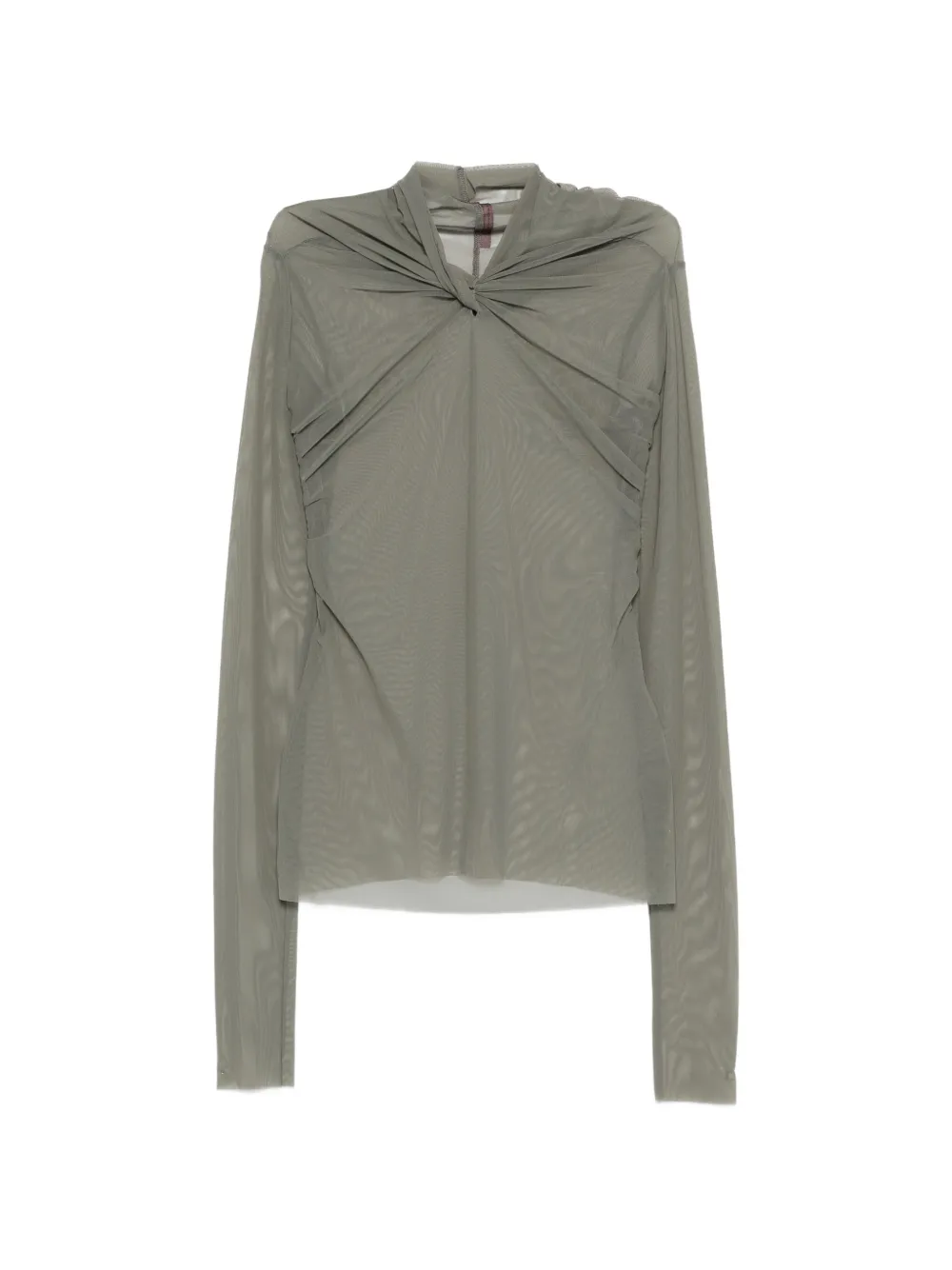 Rick Owens Lilies Kairo twisted long-sleeve top - Verde