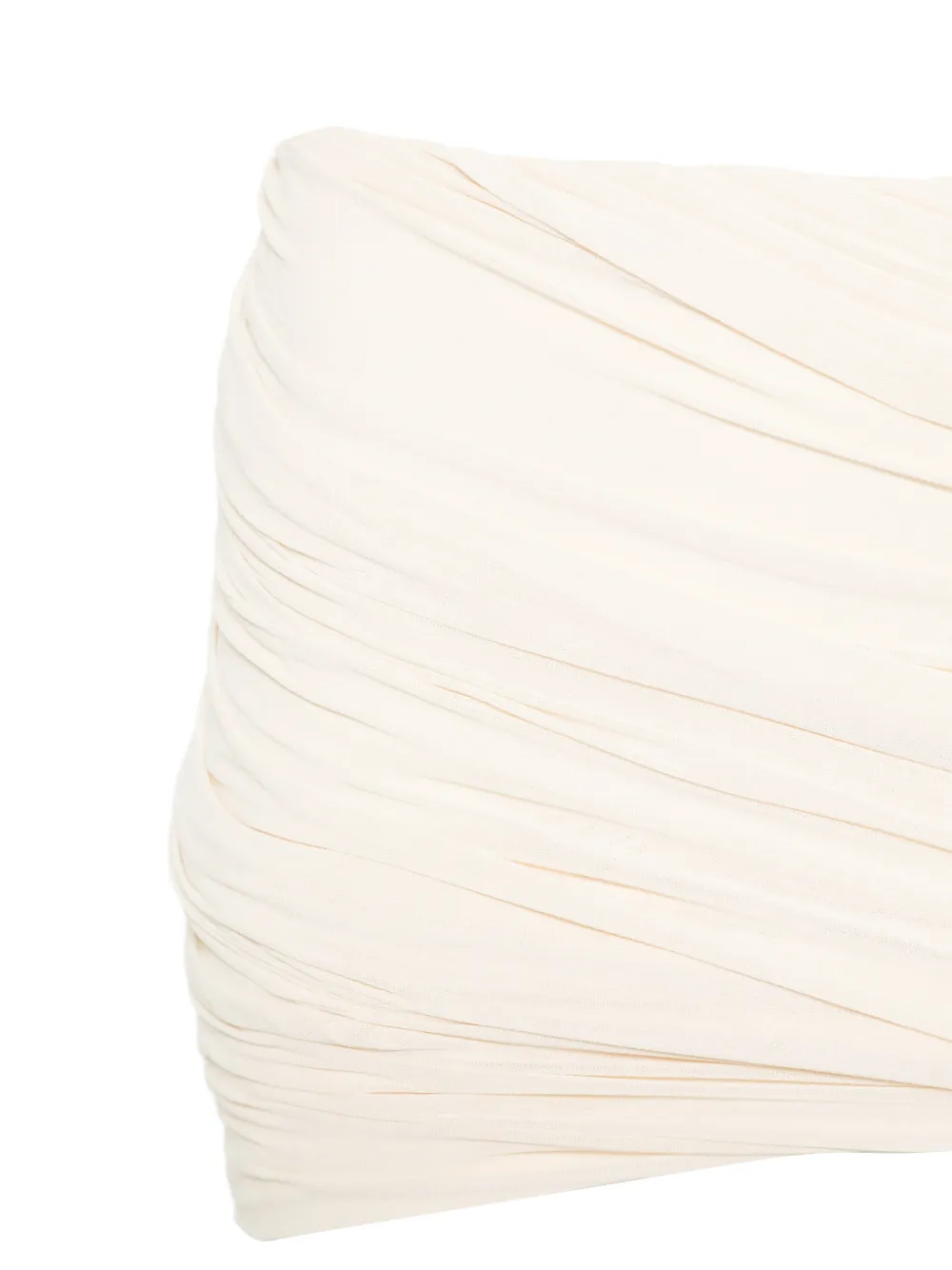  Rick Owens Lilies Ruched Mini Fitted Skirt - Neutrals 