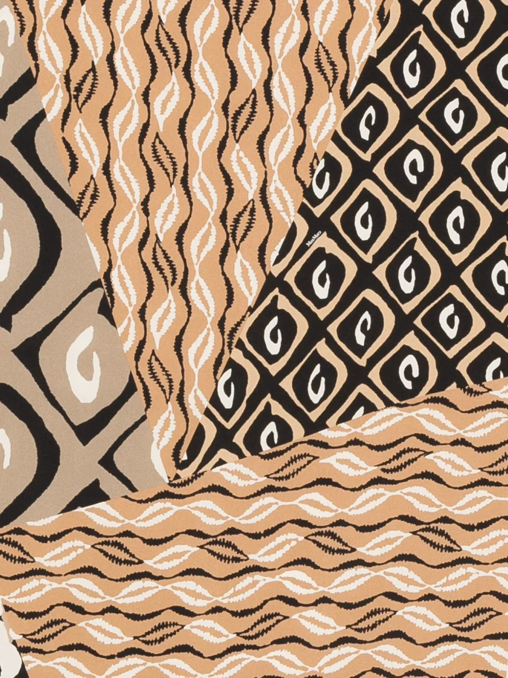  Max Mara Patchwork-print Scarf - Neutrals 