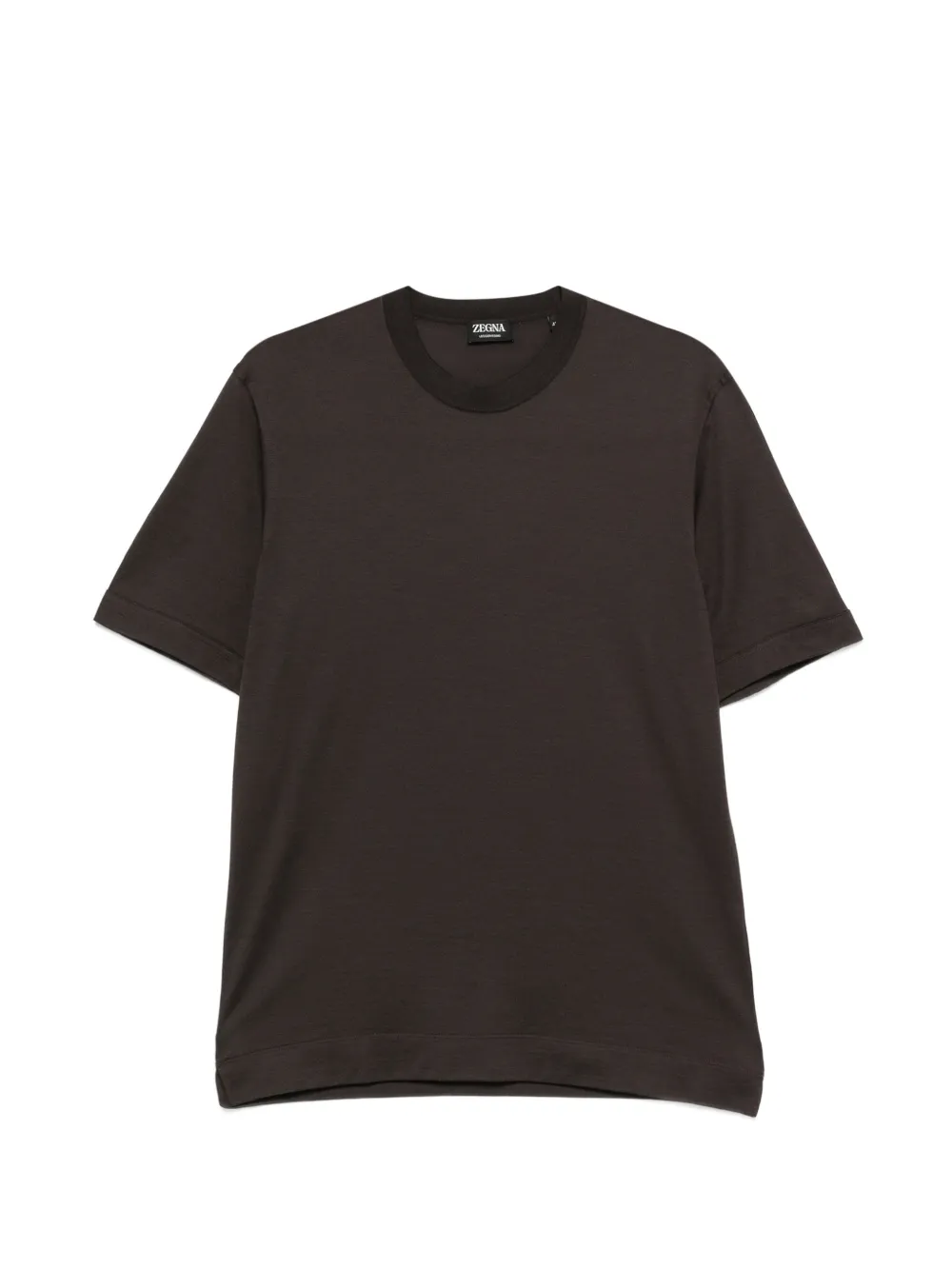 Zegna crew-neck short-sleeve T-shirt - Braun