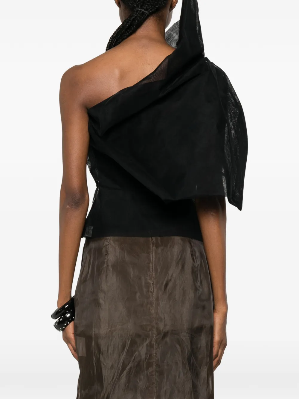 Rick Owens Gedrapeerde top Zwart