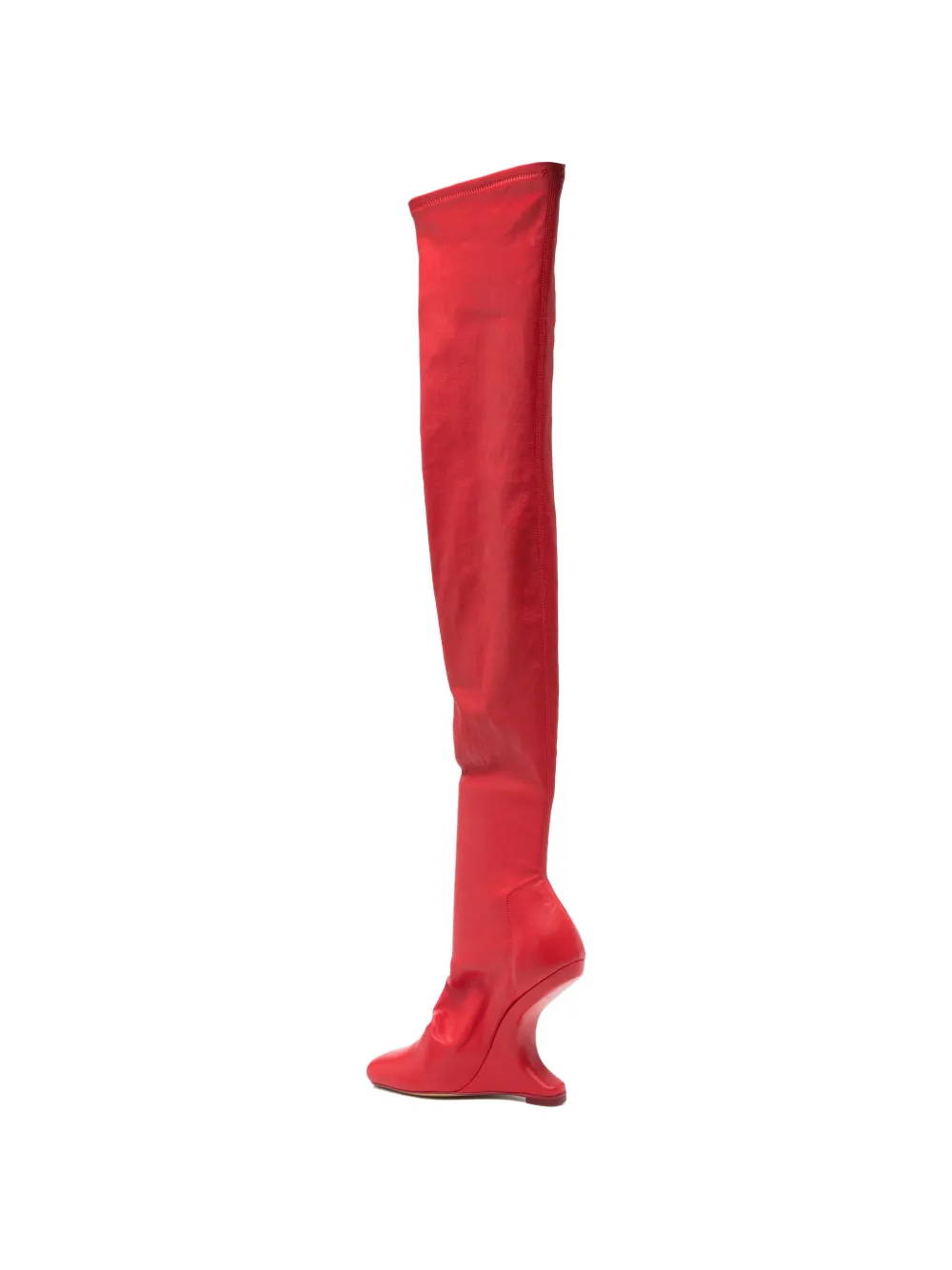 Rick Owens Lilies over-the-knee boots Rood