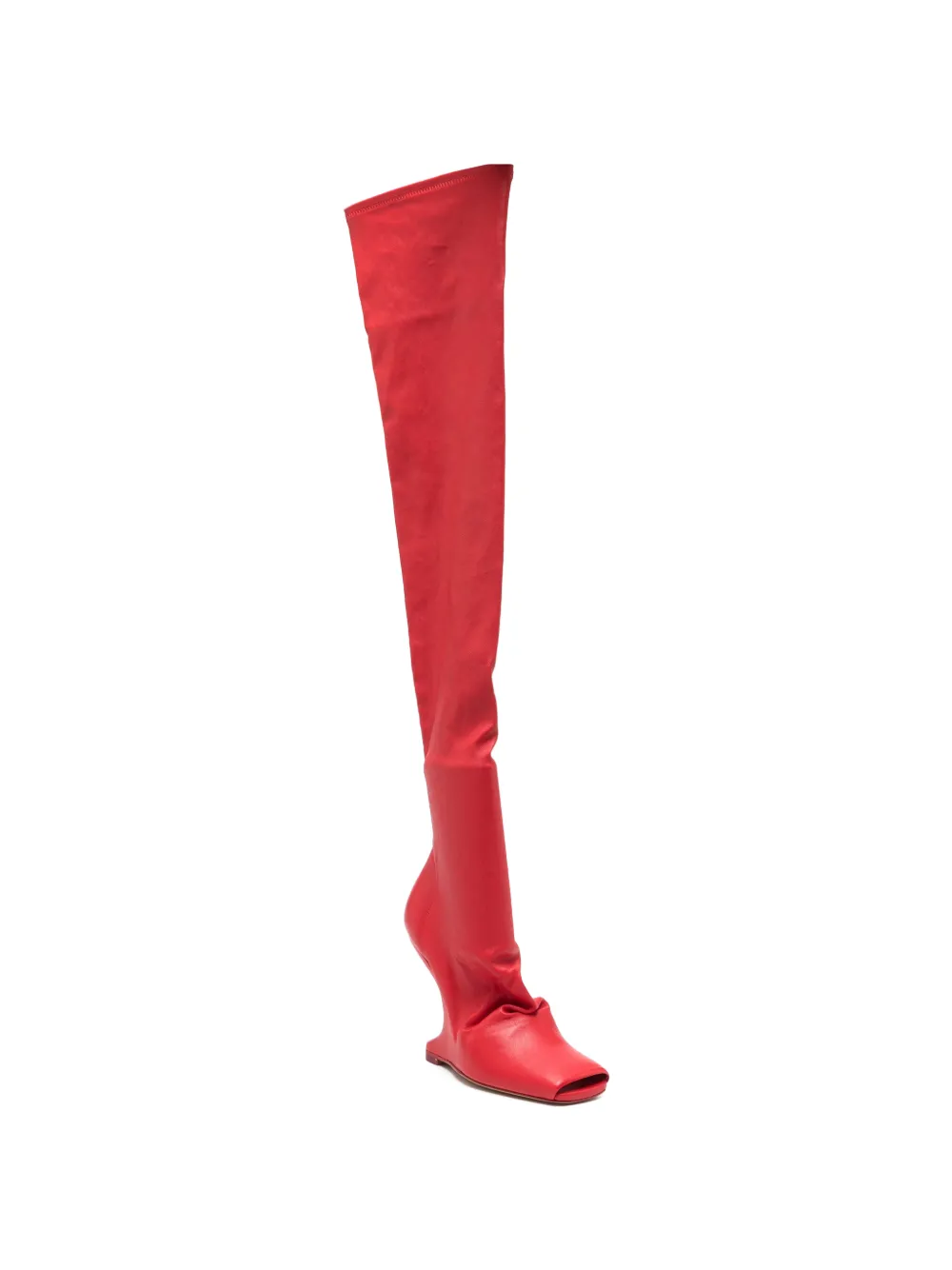 Rick Owens Lilies over-the-knee boots Rood