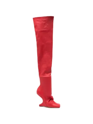 Rick Owens Lilies Cantilever 11 thigh-high Boots | Black | FARFETCH