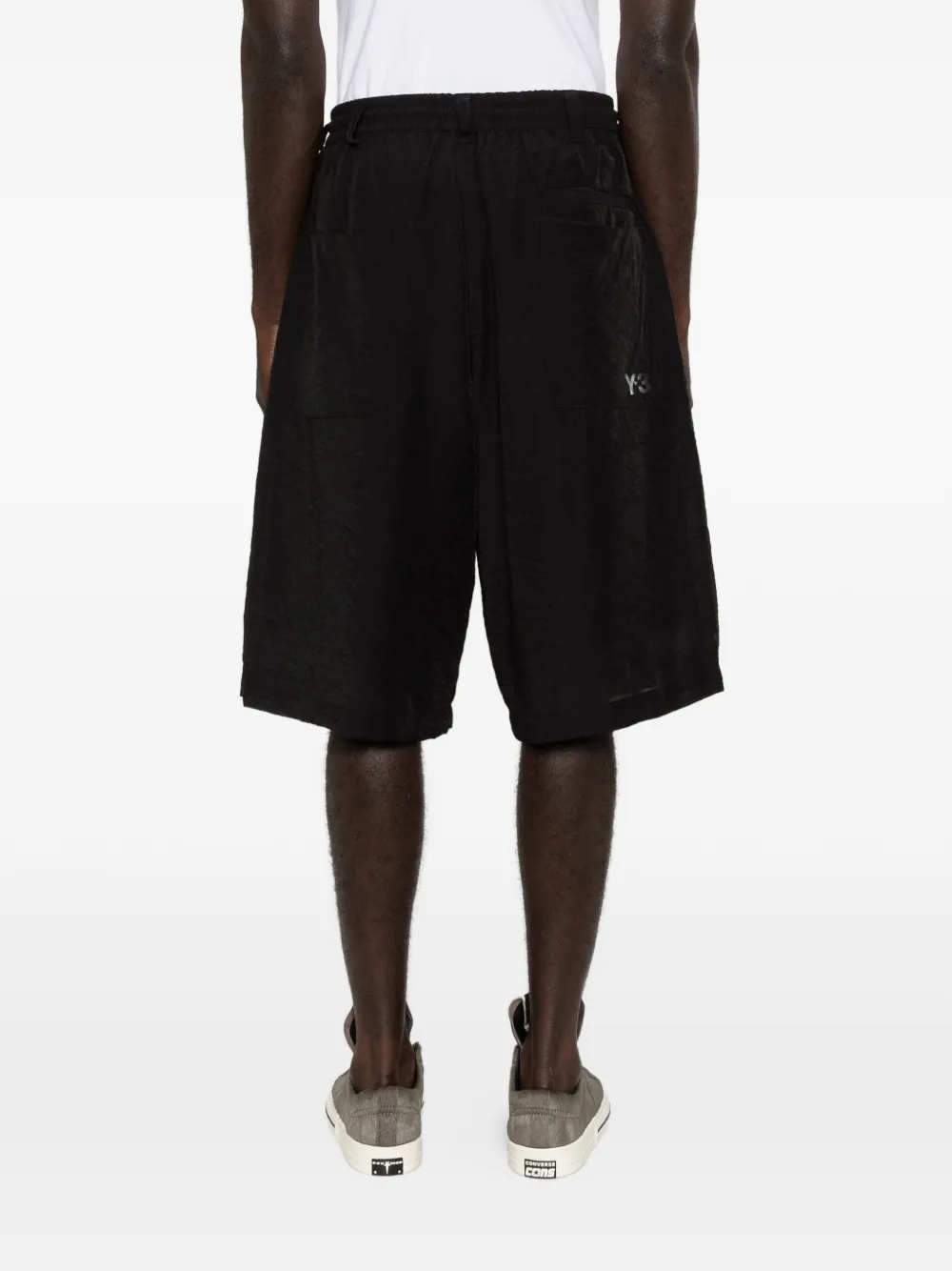 Y-3 Shorts met trekkoord Zwart