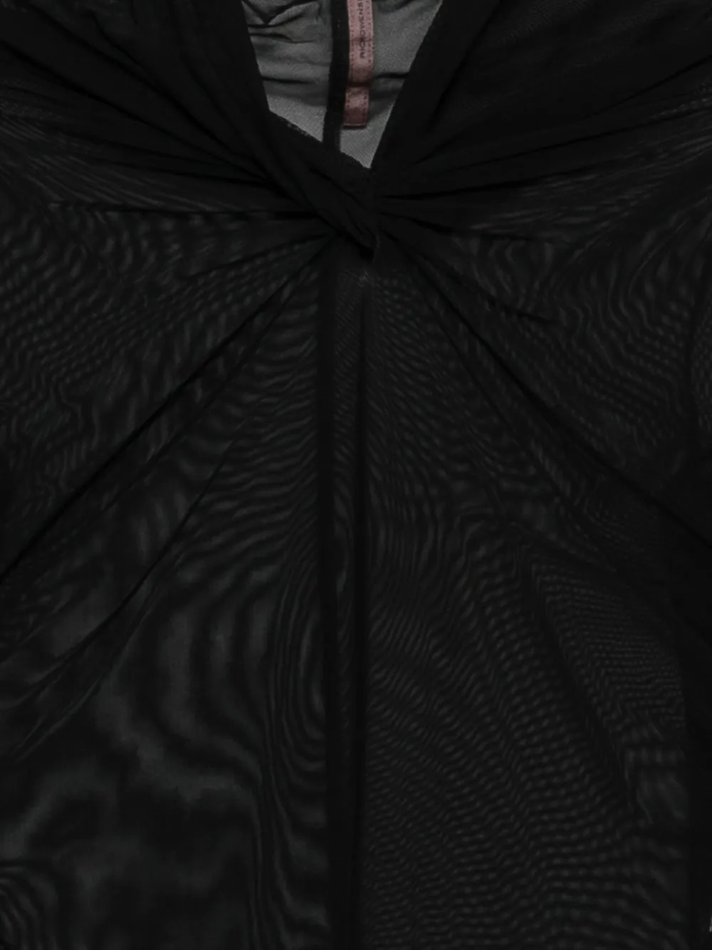 Rick Owens Lilies Kairo gedraaide top Zwart