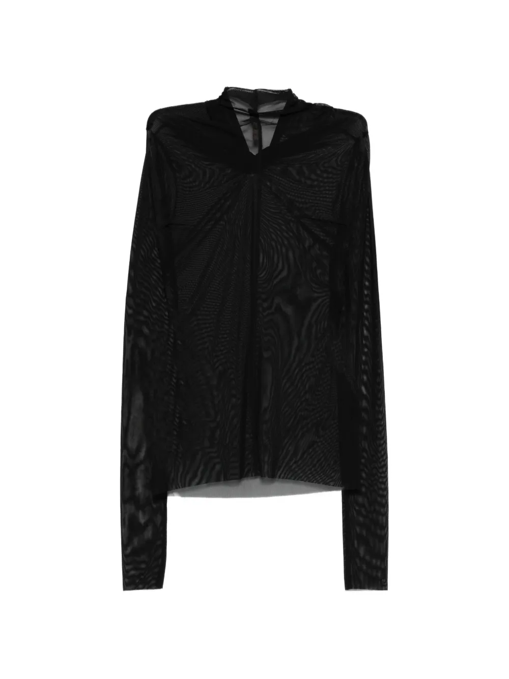 Rick Owens Lilies Kairo gedraaide top Zwart