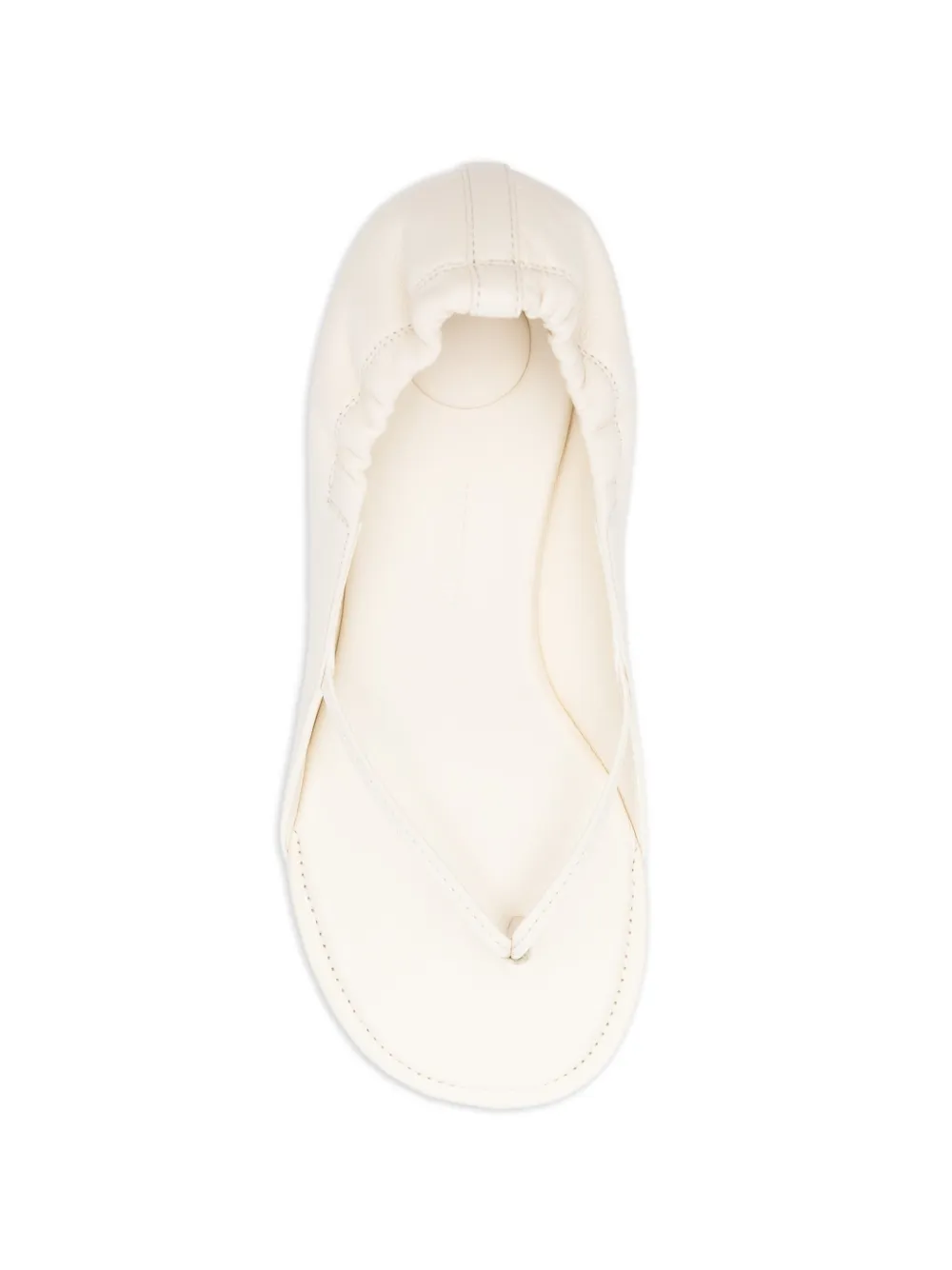 Jacquemus open-toe gathered sandals Beige