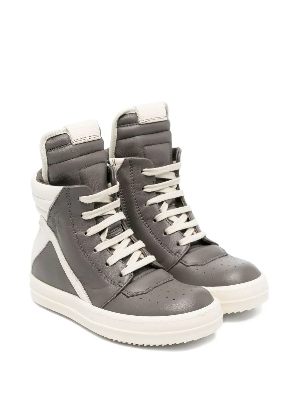 Rick Owens Kids Geobasket high-top sneakers - Grigio