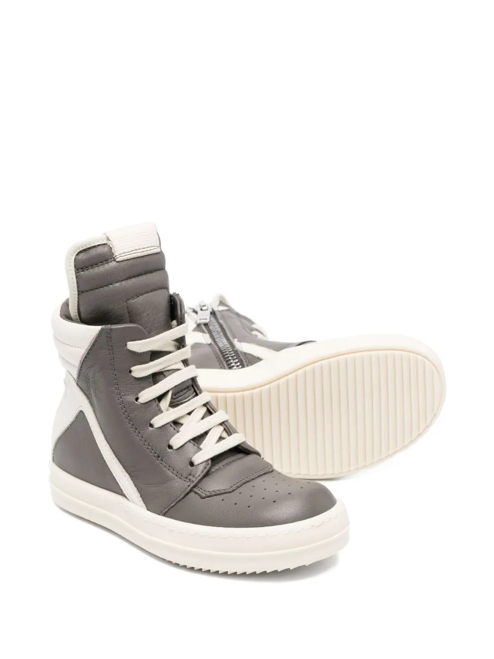 Rick Owens Kids Geobasket high-top sneakers Grijs