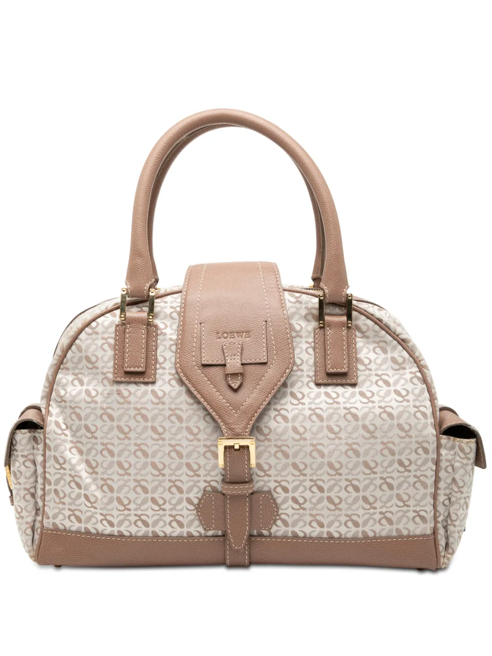 Loewe Pre-Owned 2010-2025 Anagram Canvas handbag - Marrone