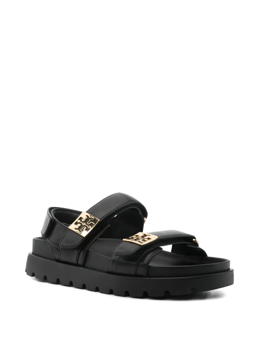 Tory Burch Sandalen met klittenband Zwart
