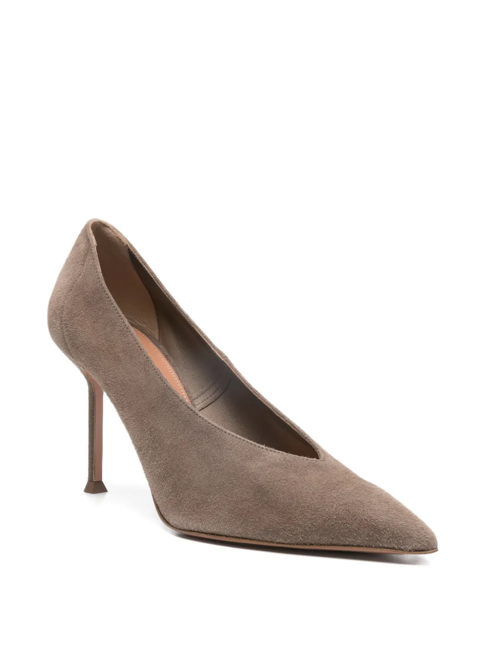 Aquazzura Voltaire pumps met puntige neus Bruin