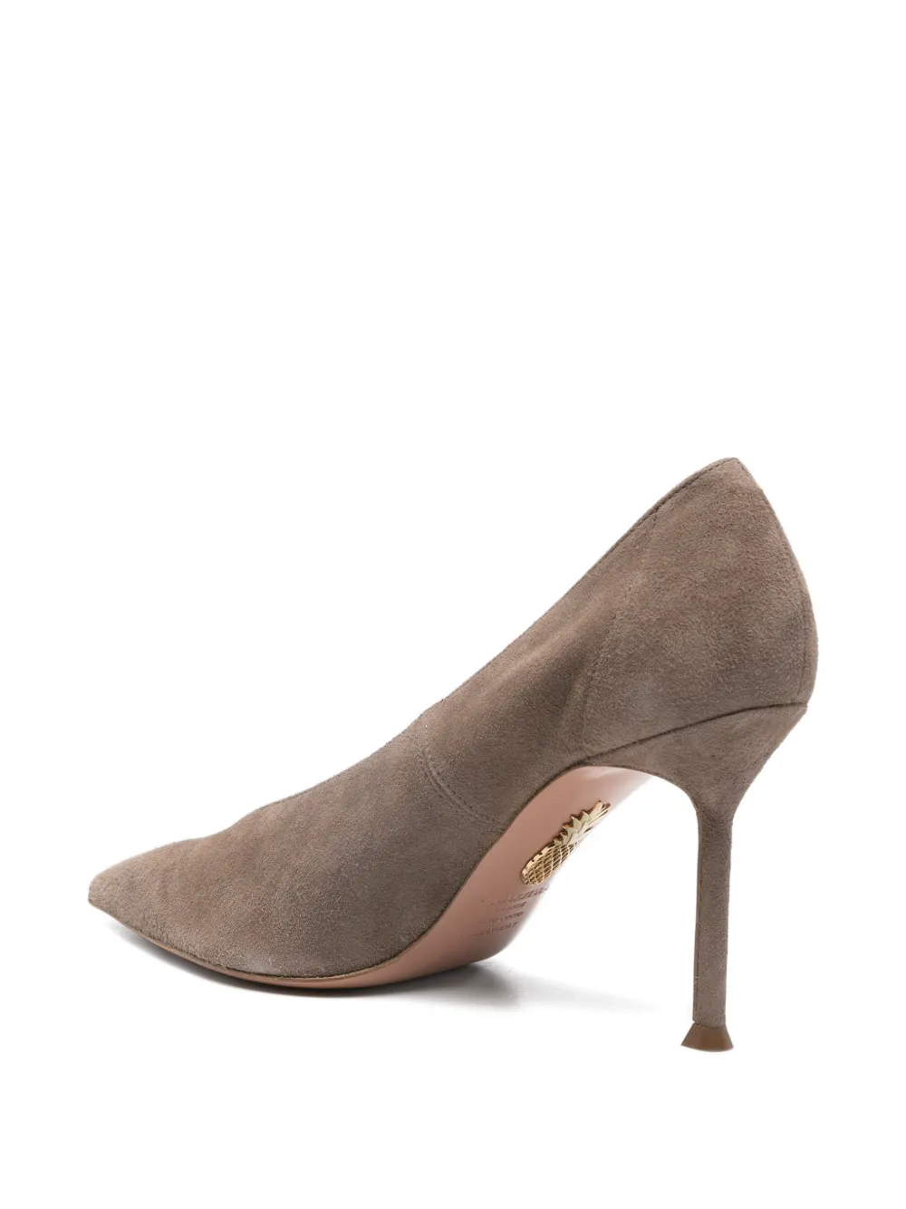Aquazzura Voltaire pumps met puntige neus Bruin