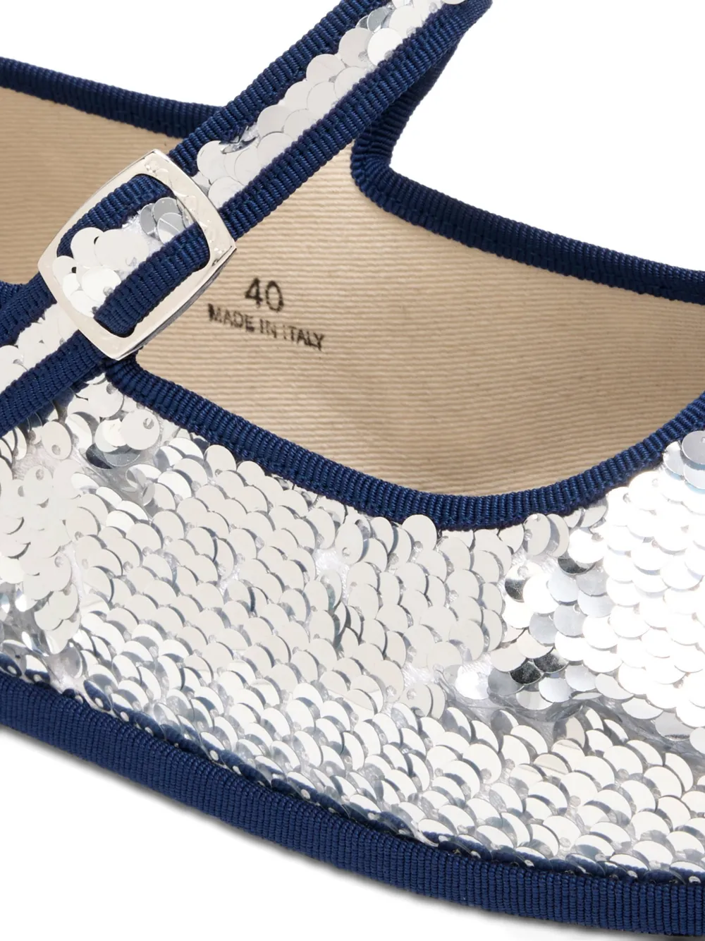 CAPULETTE Bambina Pietra Mary Jane ballerina's Zilver