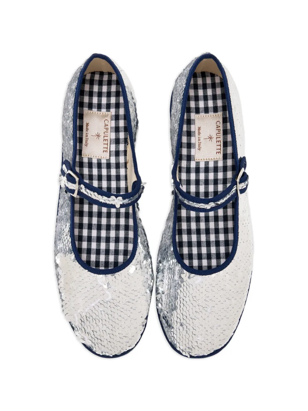 CAPULETTE Bambina Pietra Mary Jane ballerina's Zilver