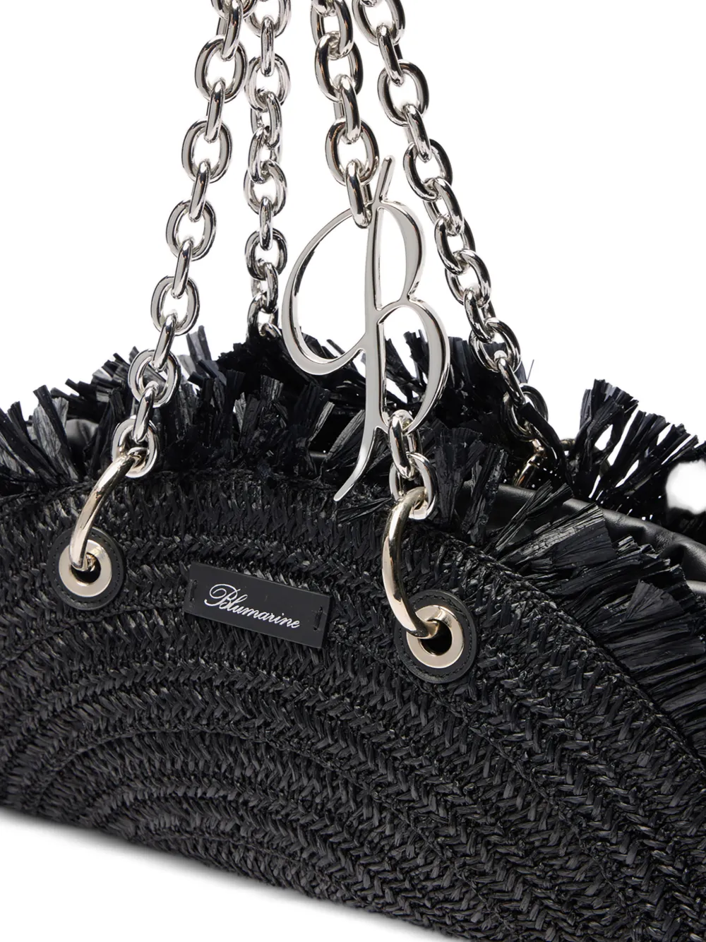 Chain-Link Fringed Shoulder Bag