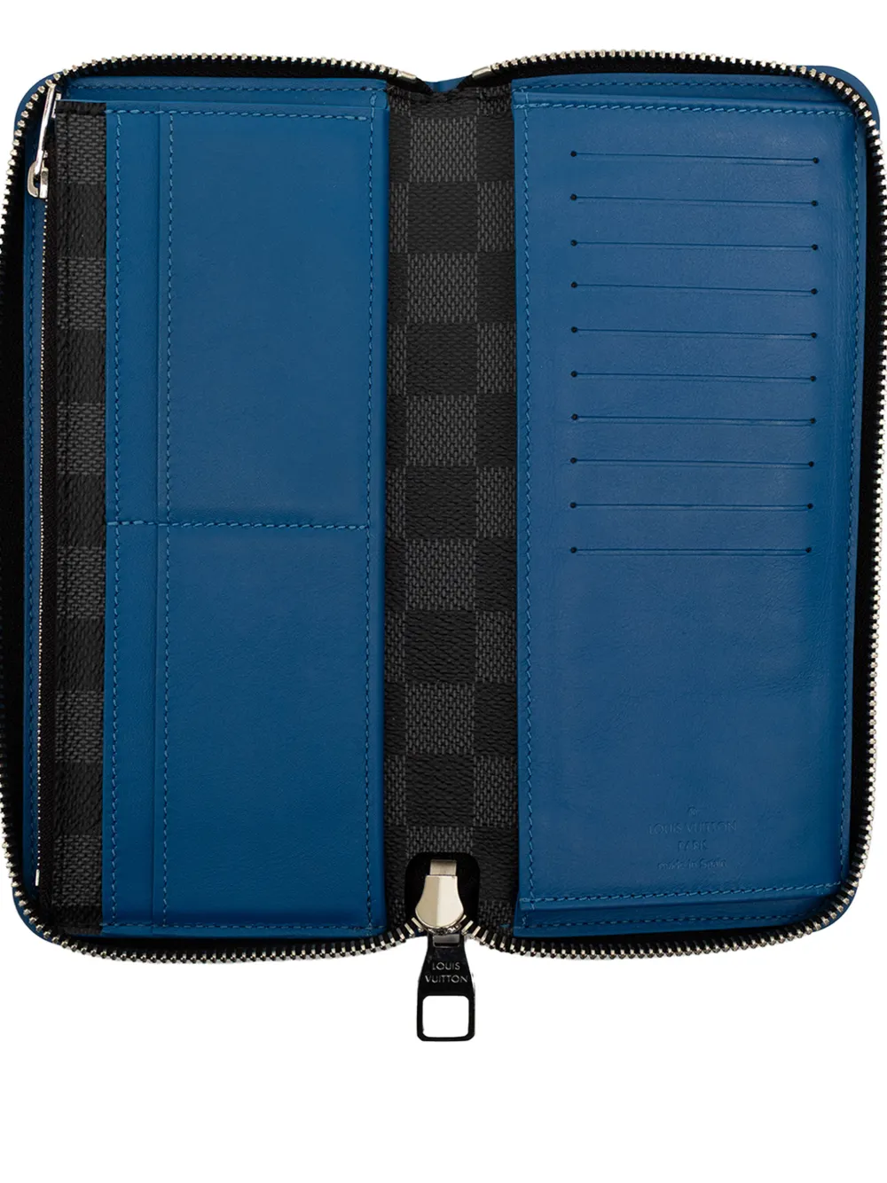 2017 Damier Graphite Vertical Zippy Wallet Long Wallets