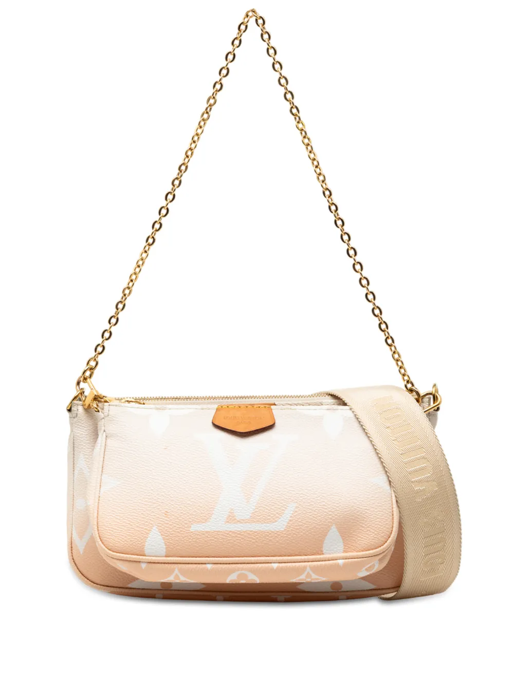 Louis Vuitton Pre-Owned Borsa Multi Pochette Accessoires By The Pool in tela Monogram Giant 2021-2025 - Marrone