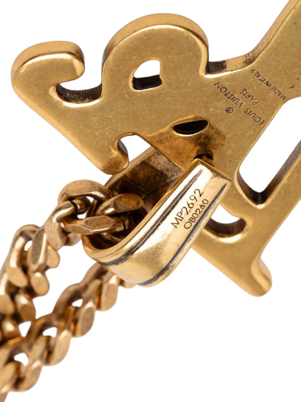 2020 Nigo Gold Plated Squared Logo Pendant Necklace Costume Necklace