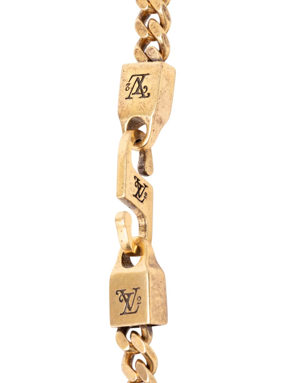 2020 Nigo Gold Plated Squared Logo Pendant Necklace Costume Necklace