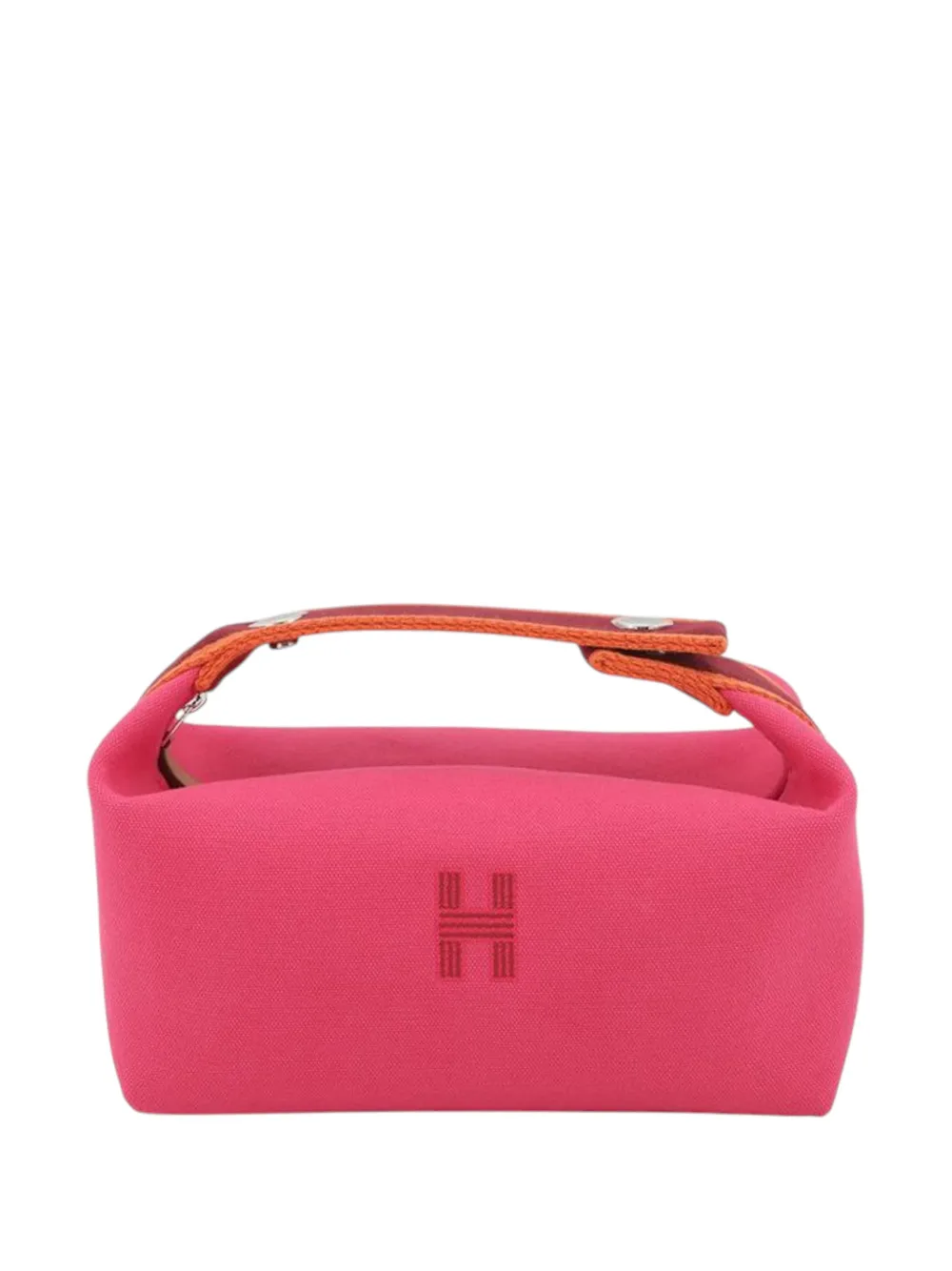 Hermès Pre-Owned 2021-2025 Small Toile Bride A Brac Case vanity bag - Rosa