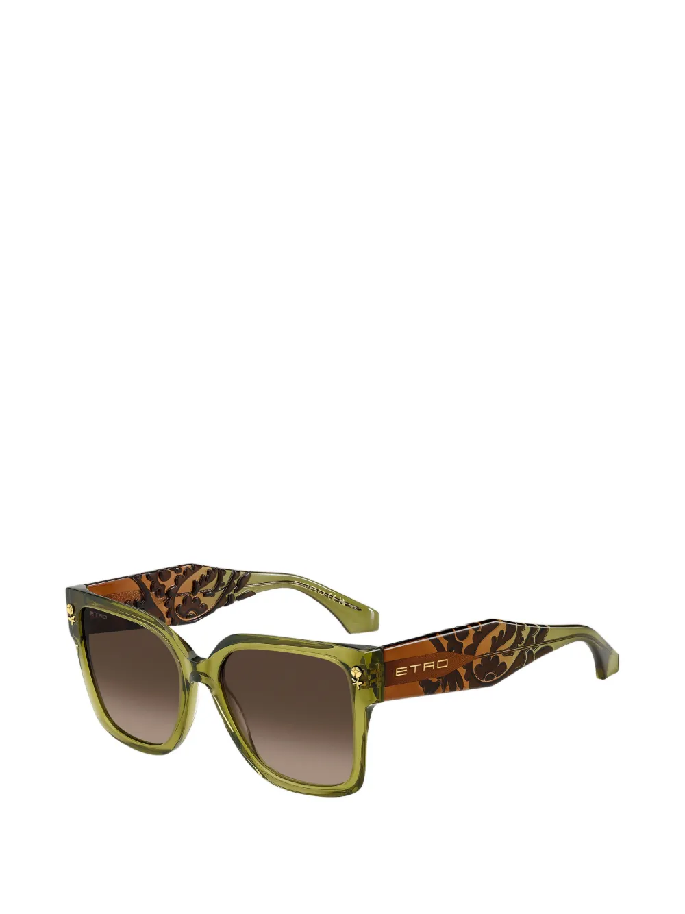 ETRO Zonnebril met vierkant montuur Groen