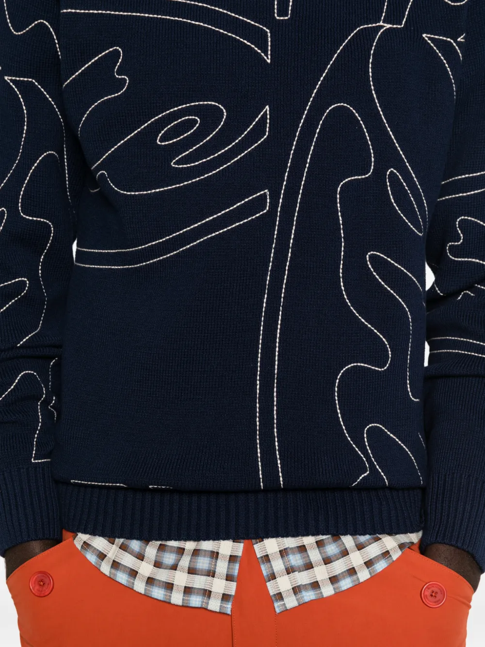 Arte Antwerp Trui met ronde hals Blauw