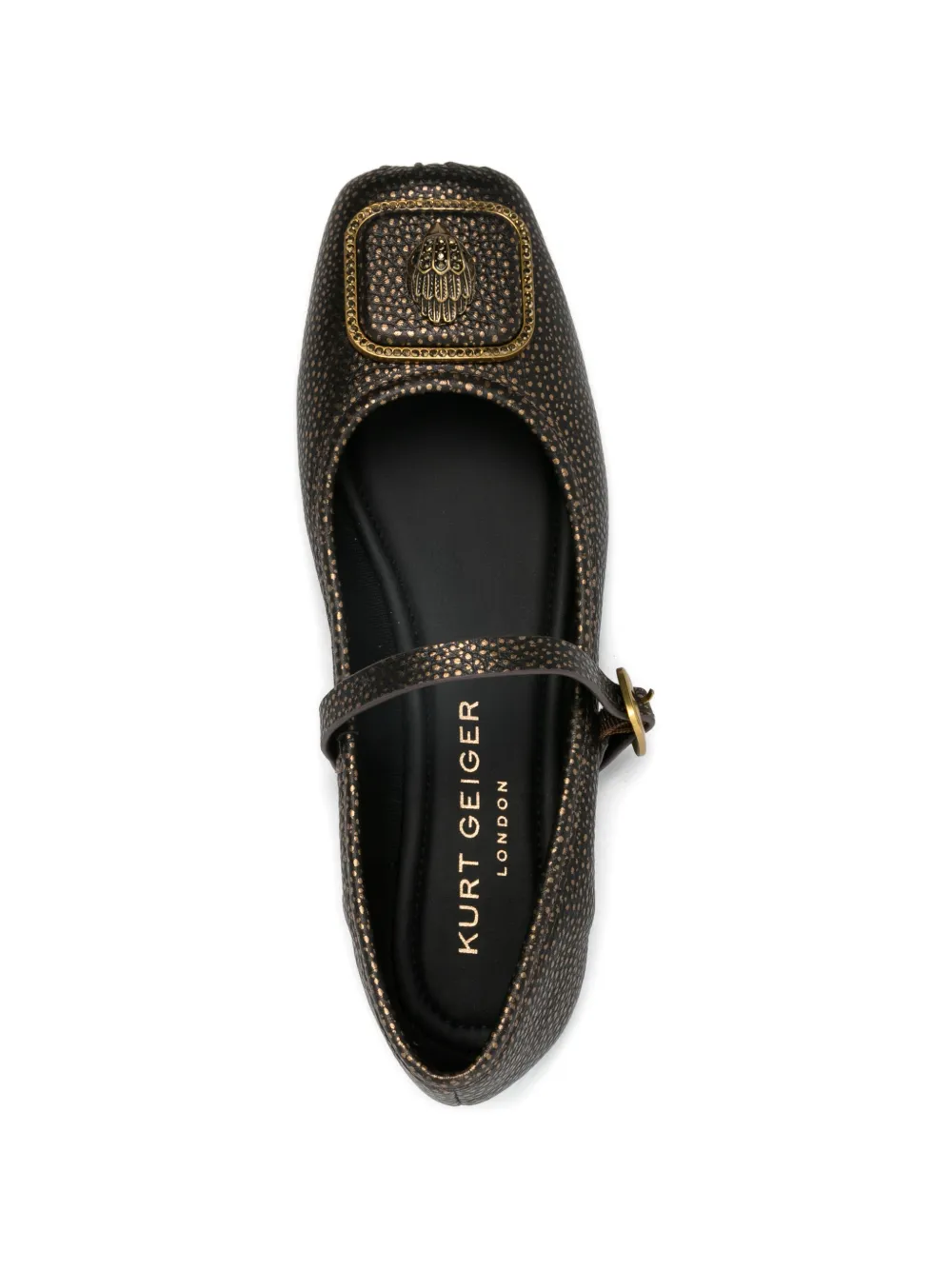 Kurt Geiger London Ballerina's met gespbandje Bruin
