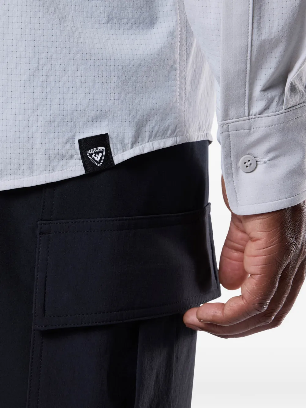 Rossignol Overhemd met logodetail en lange mouwen Grijs